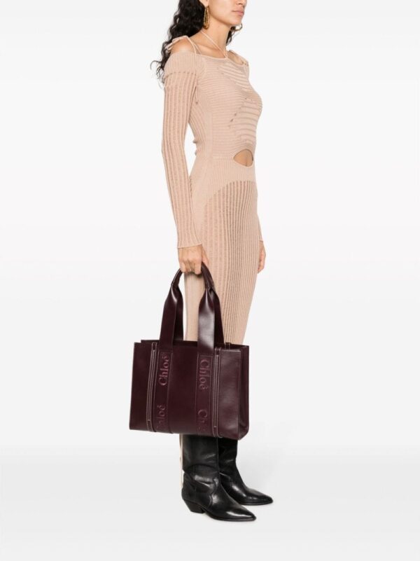 Chloé Woody leather tote bag - Image 2