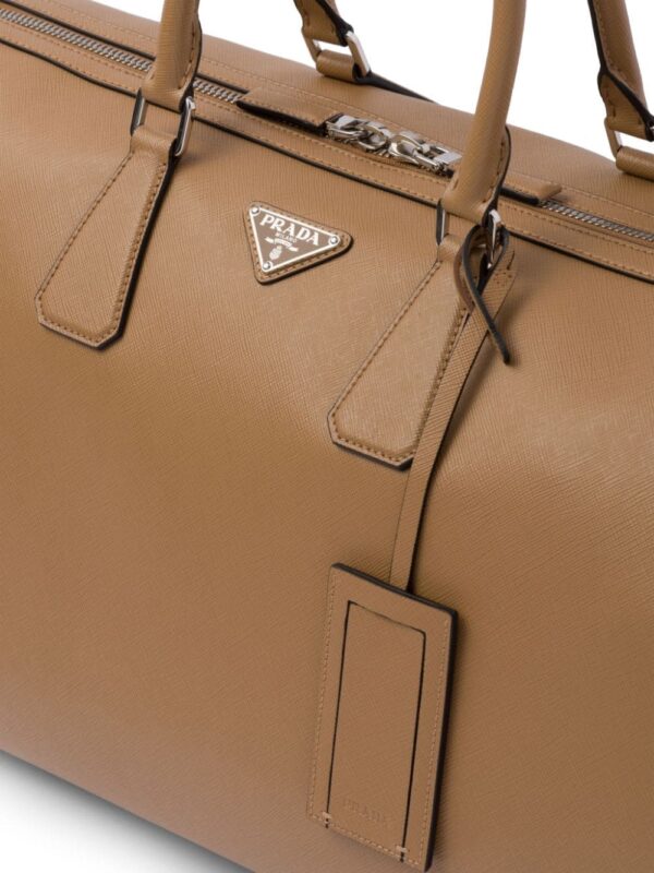 Prada triangle-logo leather bag - Image 5