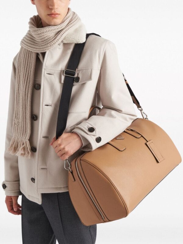 Prada triangle-logo leather bag - Image 3