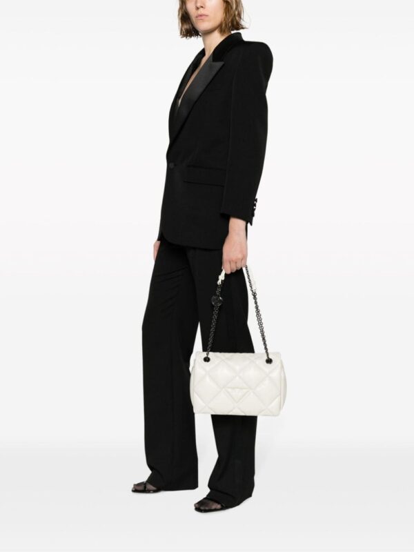 Emporio Armani logo-embossed quilted shoulder bag - Image 2