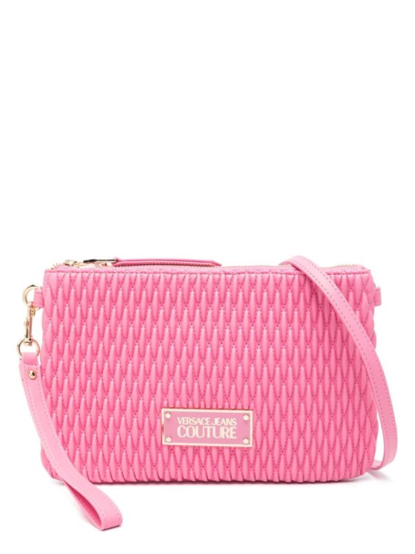 Versace Jeans Couture logo-plaque matelassé-effect crossbody bag