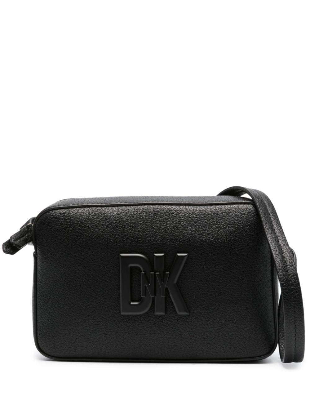 DKNY logo-plaque leather crossbody bag
