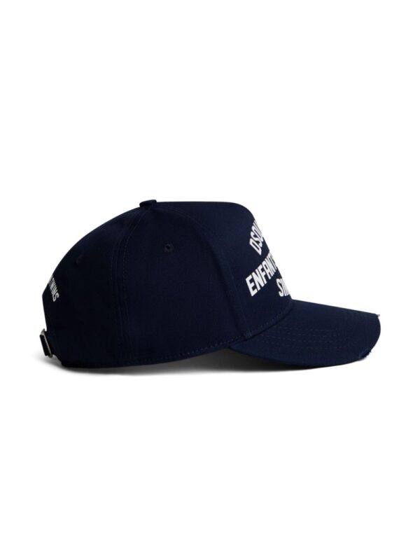 DSQUARED2 logo-print distressed baseball cap - Image 3