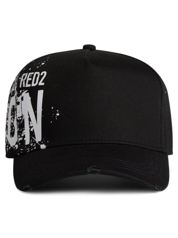 DSQUARED2 logo-print cotton cap