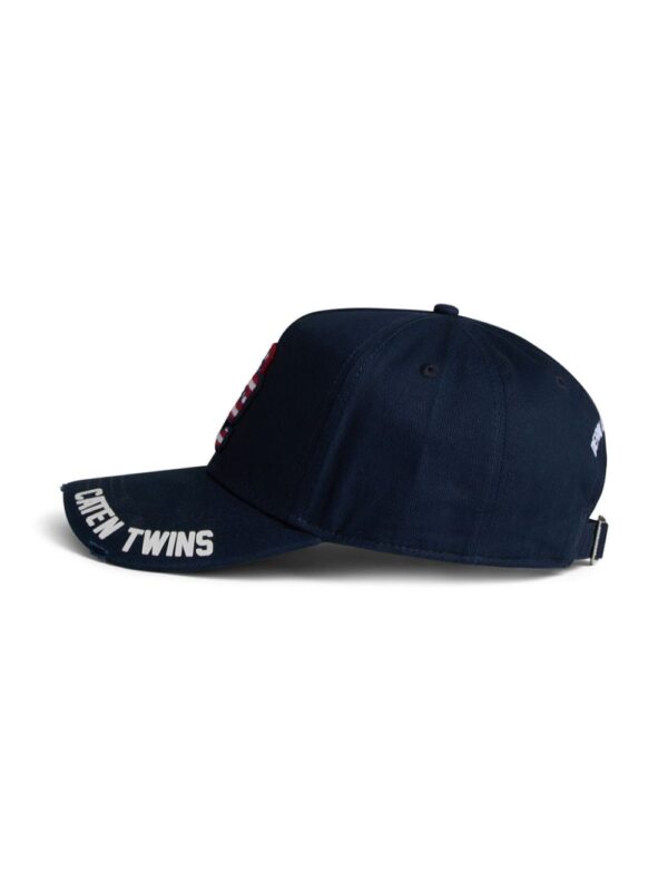 DSQUARED2 logo-patch distressed baseball cap - Image 5