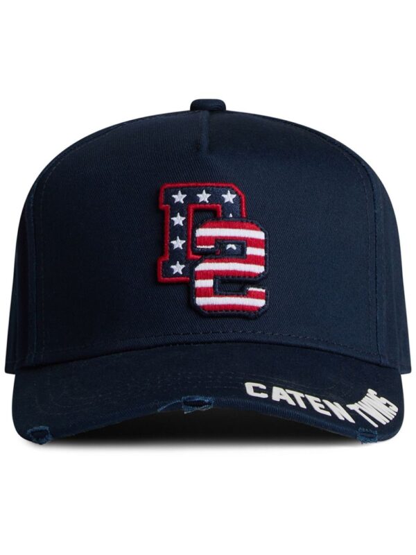 DSQUARED2 logo-patch distressed baseball cap