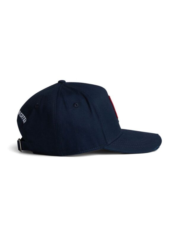 DSQUARED2 logo-patch distressed baseball cap - Image 3