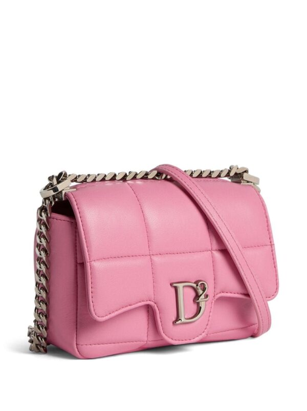 DSQUARED2 logo-plaque quilted leather bag - Image 5