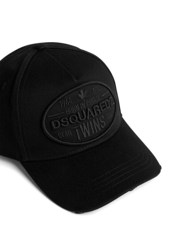 DSQUARED2 logo-patch cotton baseball cap - Image 4
