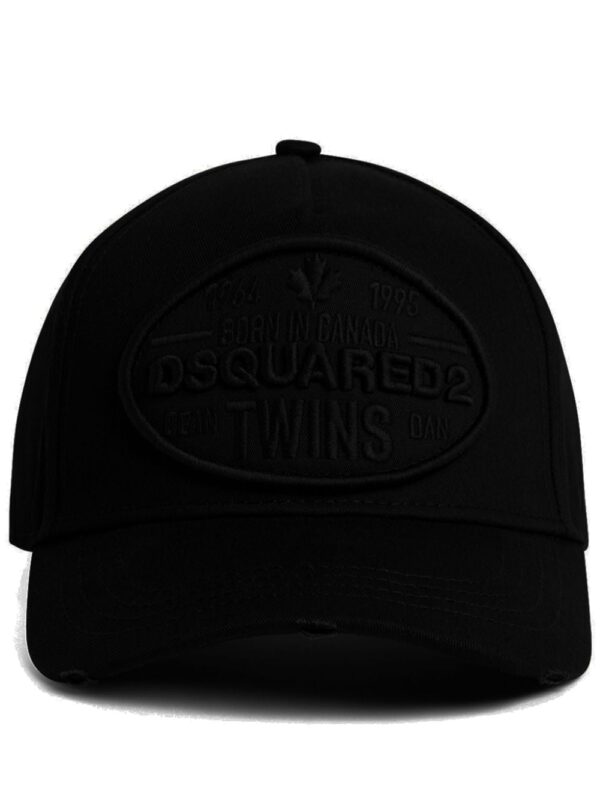 DSQUARED2 logo-patch cotton baseball cap