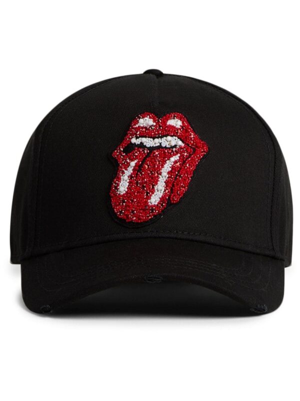 DSQUARED2 motif-embellished cotton baseball cap