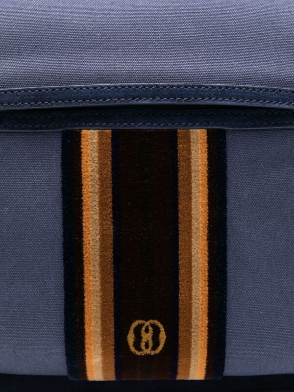 Bally Gare ribbon-band canvas backpack - Image 4