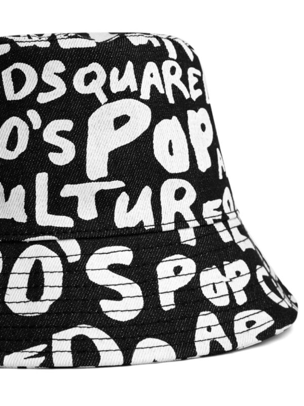 DSQUARED2 logo-print bucket hat - Image 3