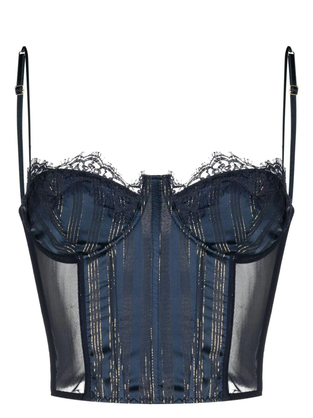 Oséree lurex corset bra