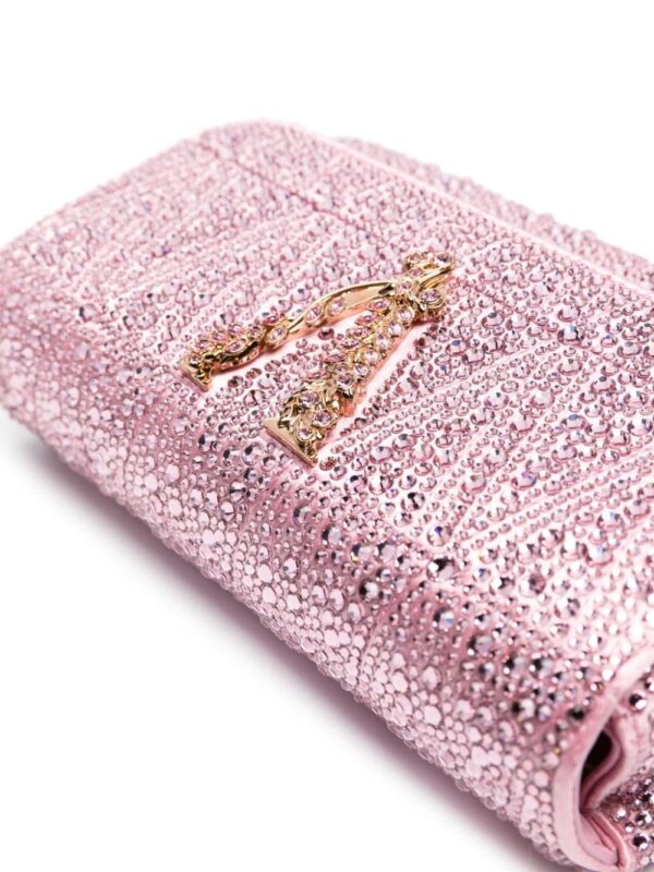 Versace Virtus rhinestone-embellished shoulder bag - Image 4