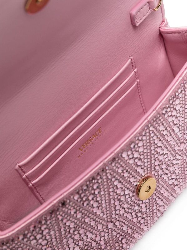 Versace Virtus rhinestone-embellished shoulder bag - Image 5