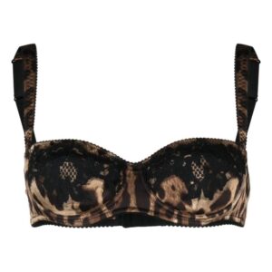 Dolce & Gabbana leopard-print balconette bra