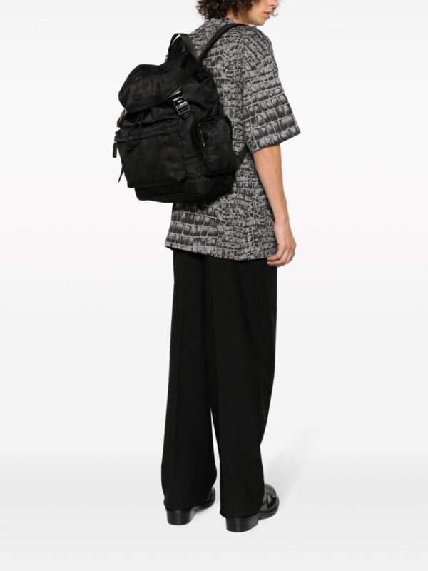 Versace Neo Nylon jacquard backpack - Image 2