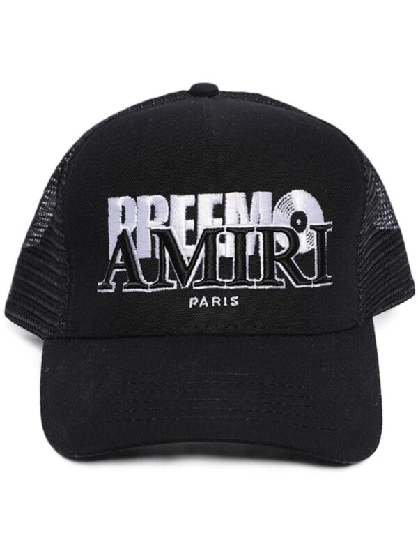 AMIRI logo-embroidered cotton cap