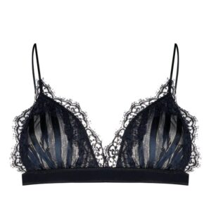 Oséree  lurex lace-trim bra