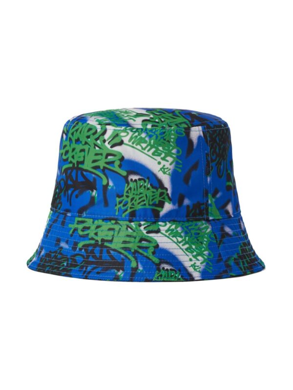 Karl Lagerfeld Jeans x Crapule2000 graffiti-print bucket hat - Image 2