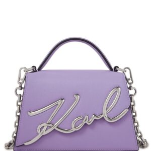 Karl Lagerfeld small Signature leather crossbody bag