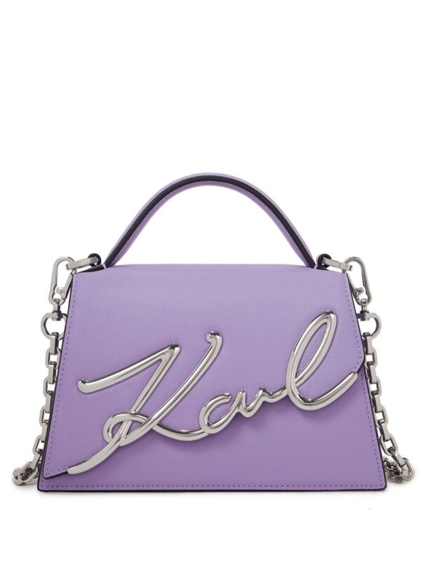 Karl Lagerfeld small Signature leather crossbody bag