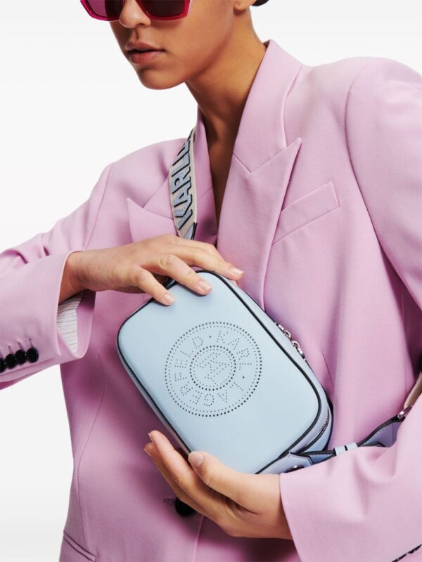 Karl Lagerfeld K/Circle perforated-logo crossbody bag - Image 2