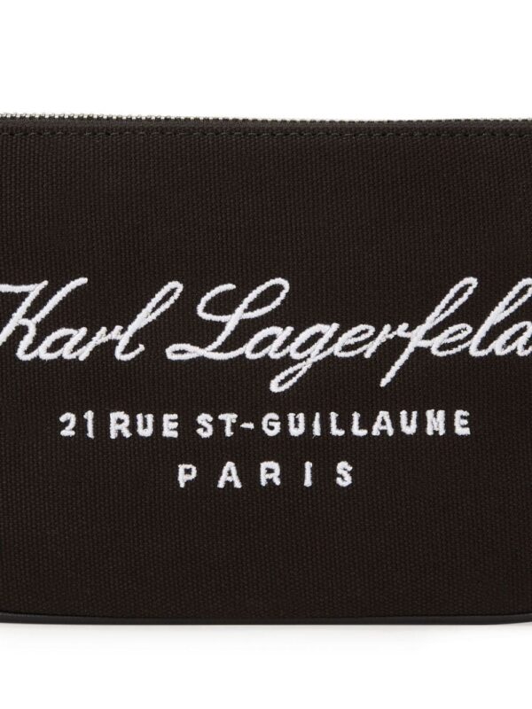 Karl Lagerfeld Hotel Karl canvas clutch bag - Image 4