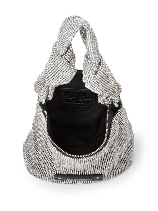 Karl Lagerfeld K/Evening crystal-embellished shoulder bag - Image 5