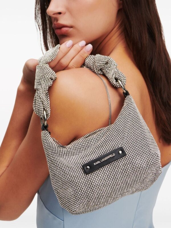 Karl Lagerfeld K/Evening crystal-embellished shoulder bag - Image 2