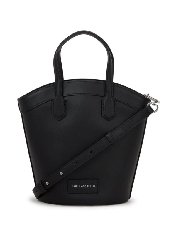 Karl Lagerfeld small Signature Tulip leather tote bag - Image 3