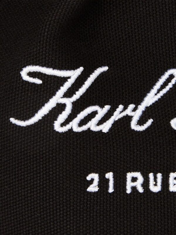 Karl Lagerfeld small Hotel Karl canvas tote bag - Image 4
