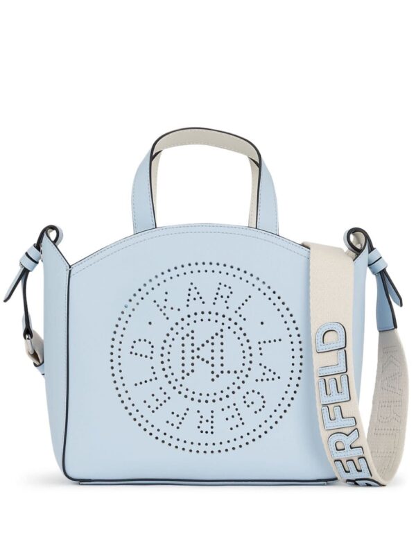 Karl Lagerfeld K/Circle perforated-logo tote bag