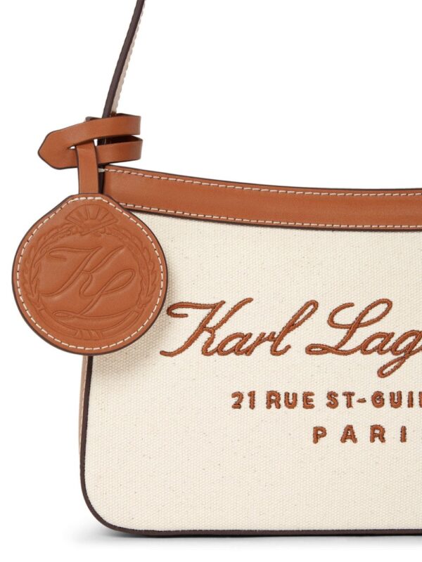 Karl Lagerfeld Hotel Karl canvas shoulder bag - Image 4