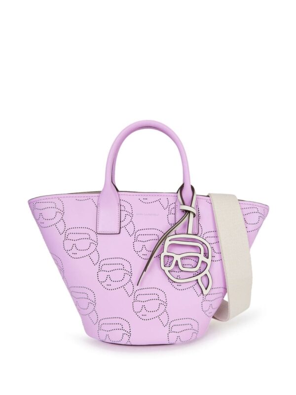 Karl Lagerfeld Ikonik perforated tote bag