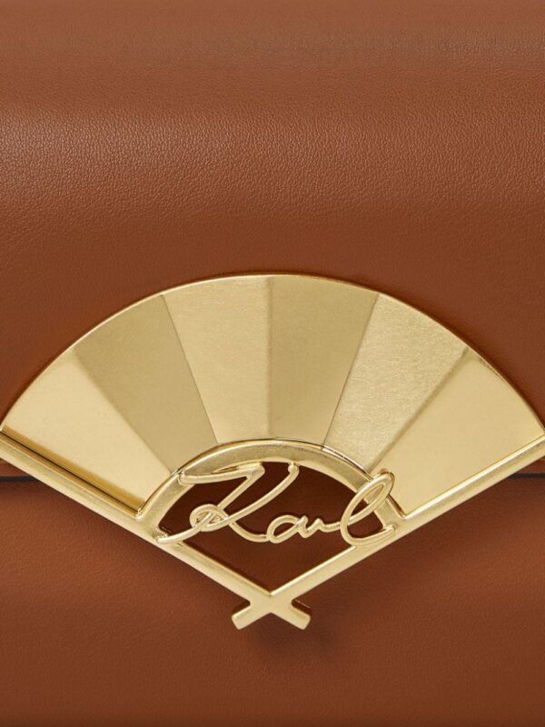 Karl Lagerfeld small Signature Fan leather crossbody bag - Image 4