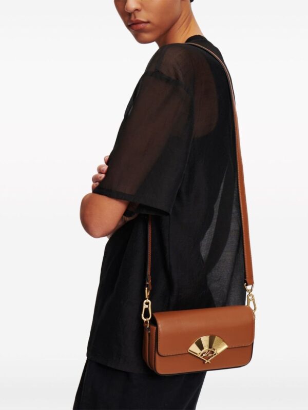 Karl Lagerfeld small Signature Fan leather crossbody bag - Image 2