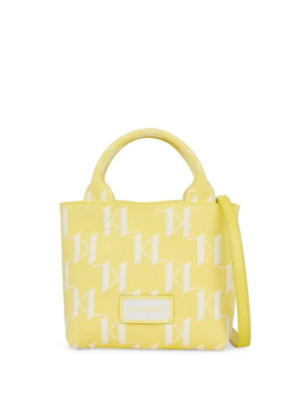 Karl Lagerfeld small K/Monogram knitted tote bag