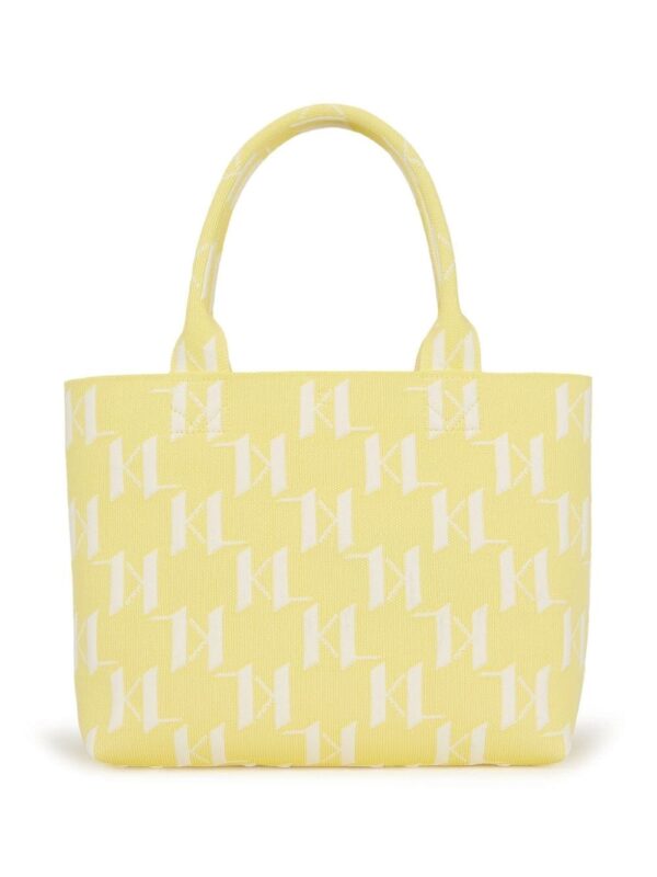 Karl Lagerfeld medium K/Monogram knitted tote bag - Image 2