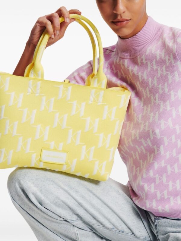 Karl Lagerfeld medium K/Monogram knitted tote bag - Image 5