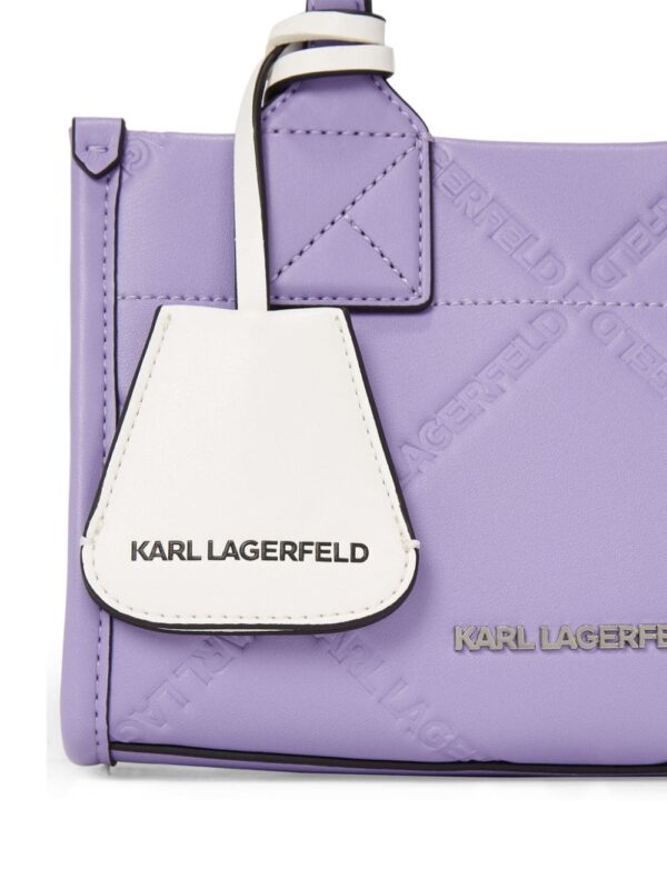 Karl Lagerfeld small K/Skuare logo-embossed tote bag - Image 3
