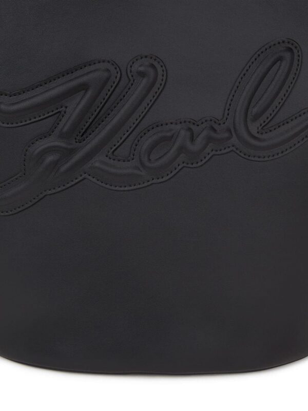 Karl Lagerfeld medium Signature Tulip leather tote bag - Image 4