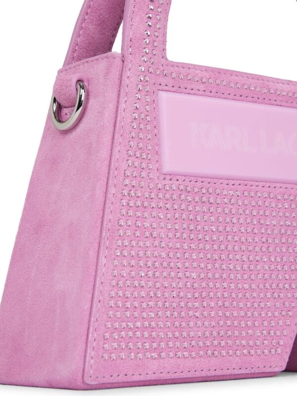 Karl Lagerfeld small Ikon K Crystal top-handle bag - Image 3