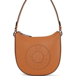 Karl Lagerfeld K/Circle perforated-logo shoulder bag