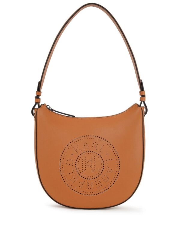 Karl Lagerfeld K/Circle perforated-logo shoulder bag