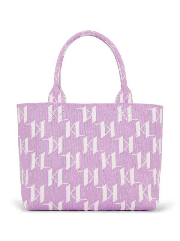Karl Lagerfeld medium K/Monogram knitted tote bag - Image 2
