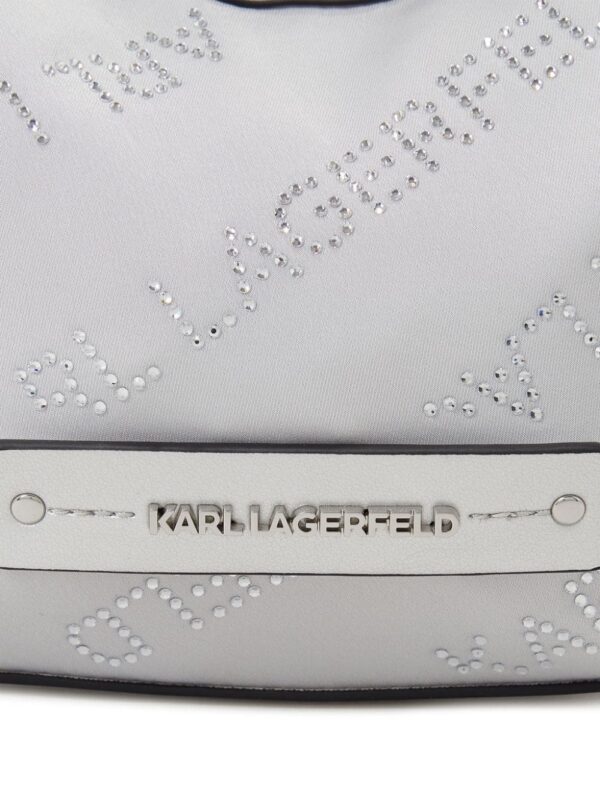 Karl Lagerfeld mini Essential crystal-embellished shoulder bag - Image 4