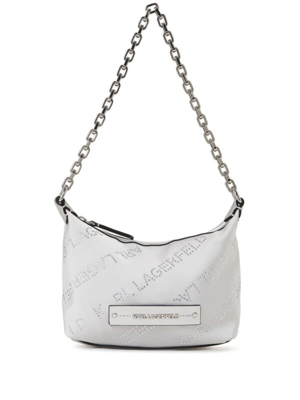 Karl Lagerfeld mini Essential crystal-embellished shoulder bag