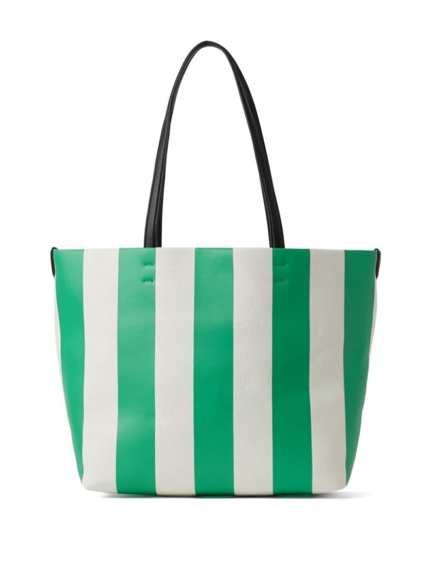 Karl Lagerfeld Hotel Karl striped canvas beach bag - Image 2